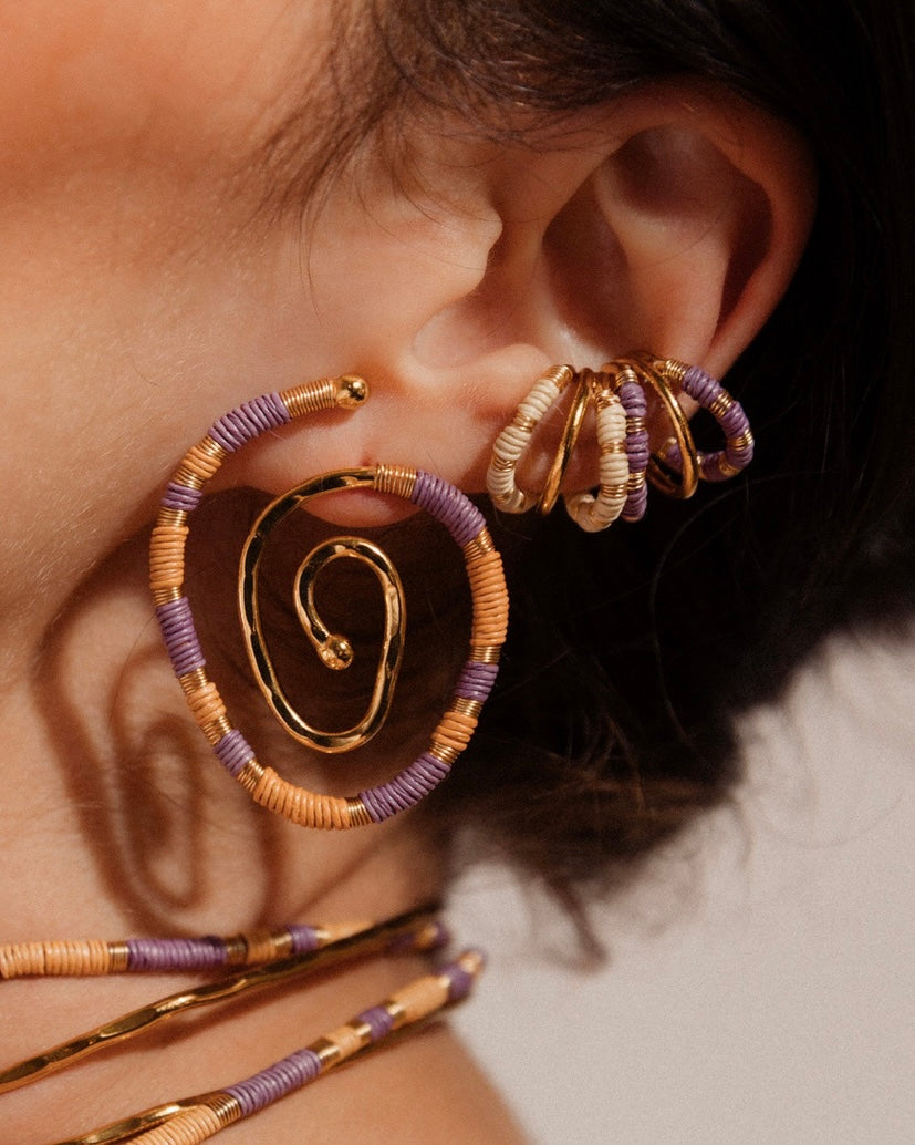 【HYERES LOR】22FW★ Noailles antique in-ear ear cuff full Double Trouble Ear Cuff – Mara Paris