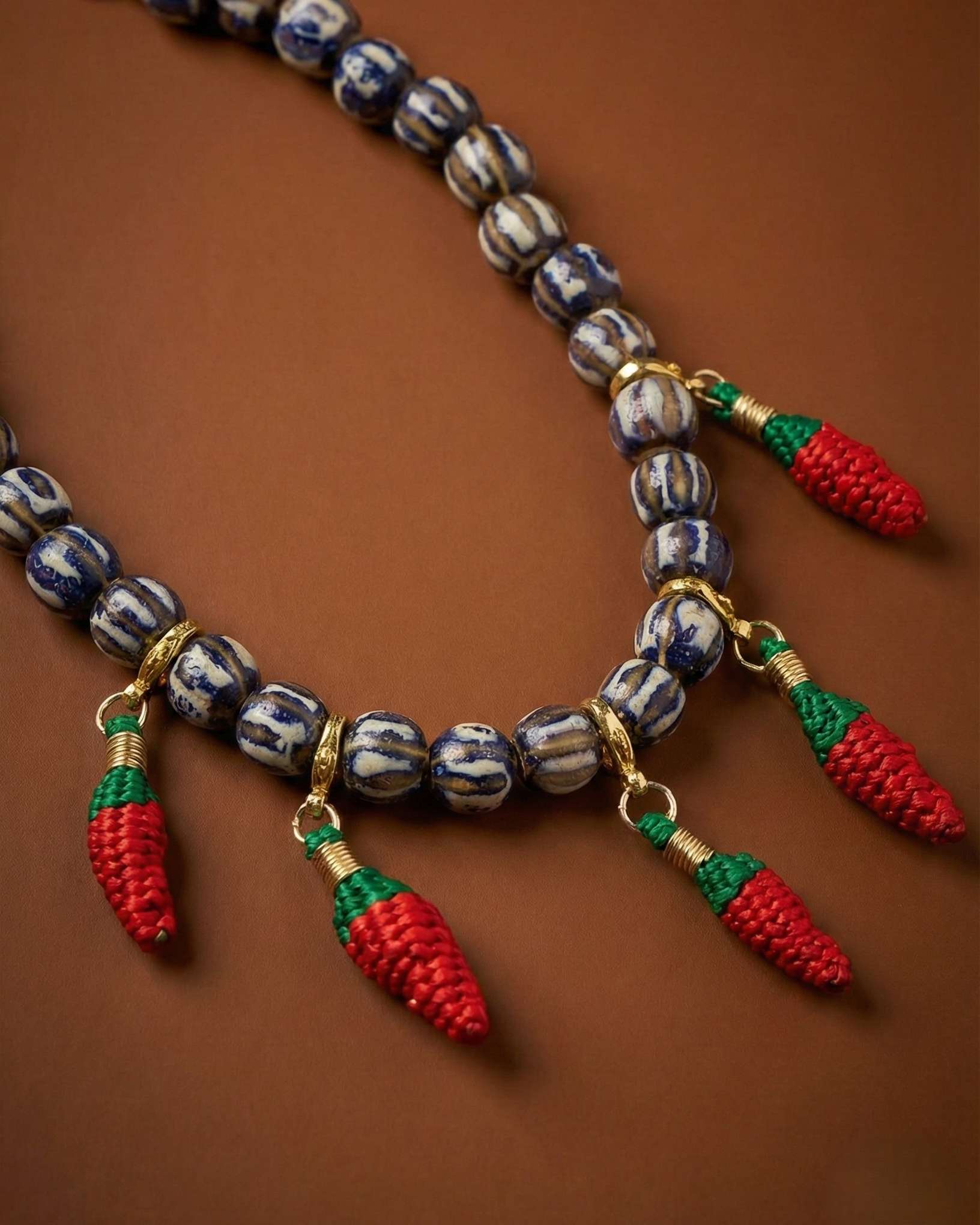 Collar Spicy Chilli Ceramico + Charms removibles