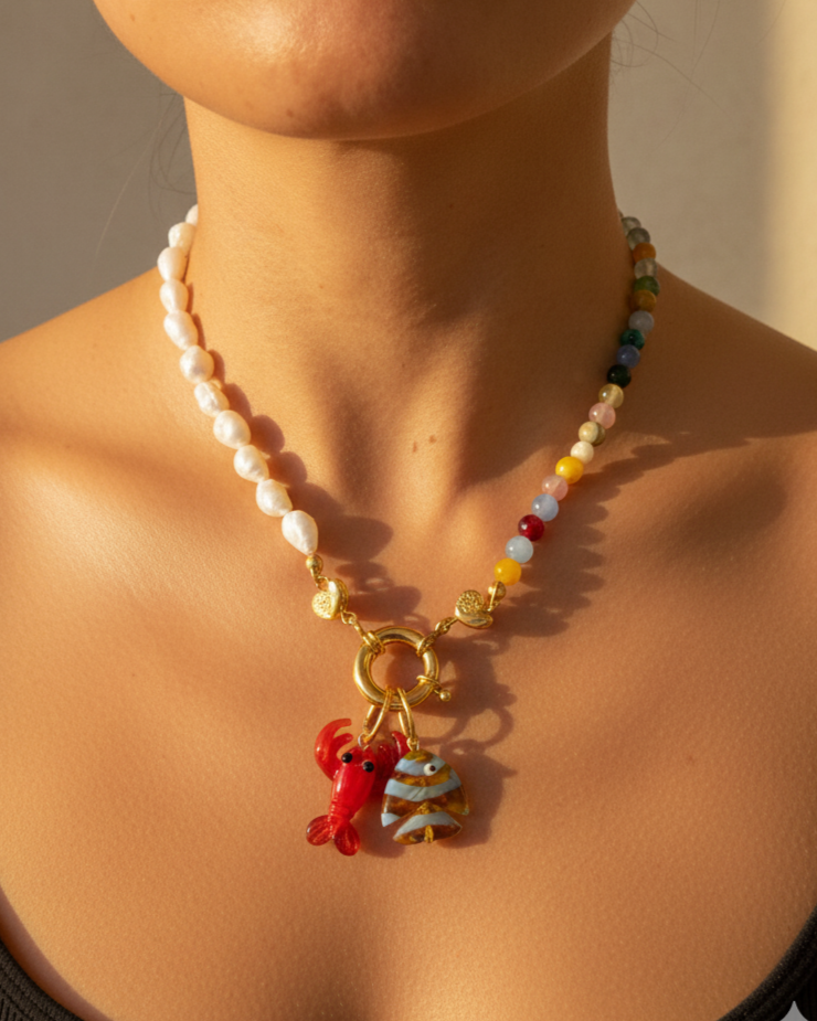 Festival Necklace + 2 Removable Charms