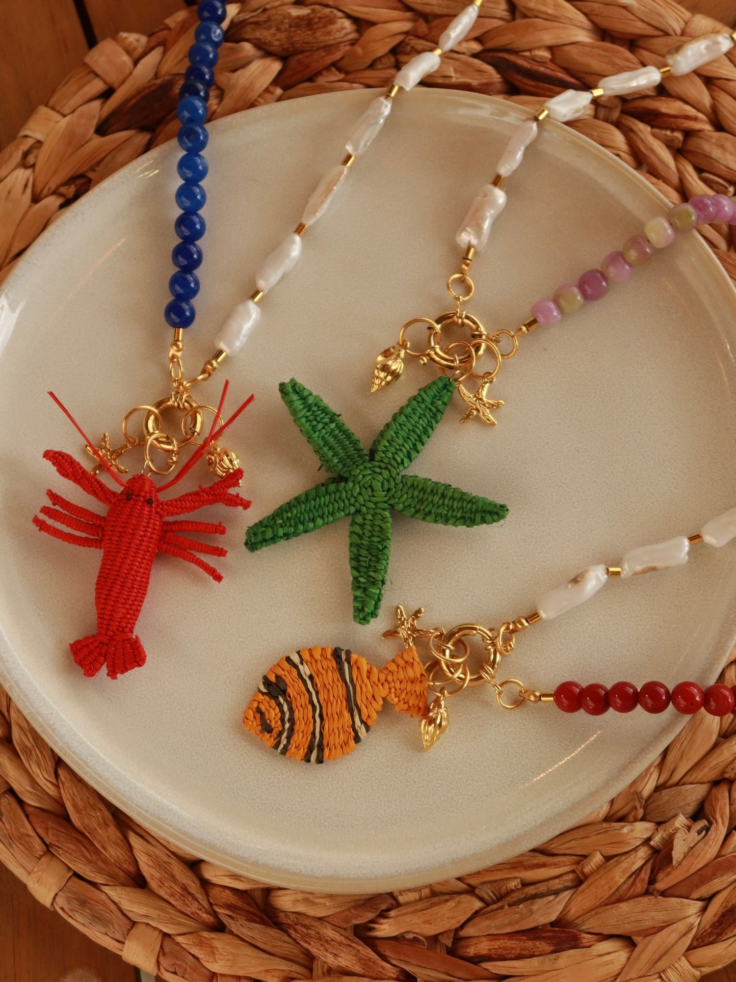 Senda Necklace + 3 Removable Charms