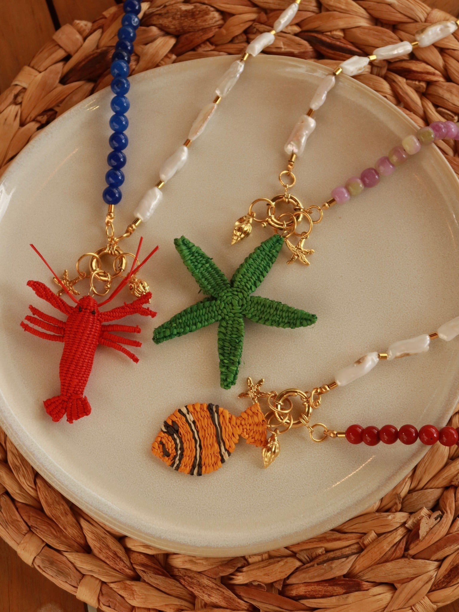 Senda Necklace + 3 Charms