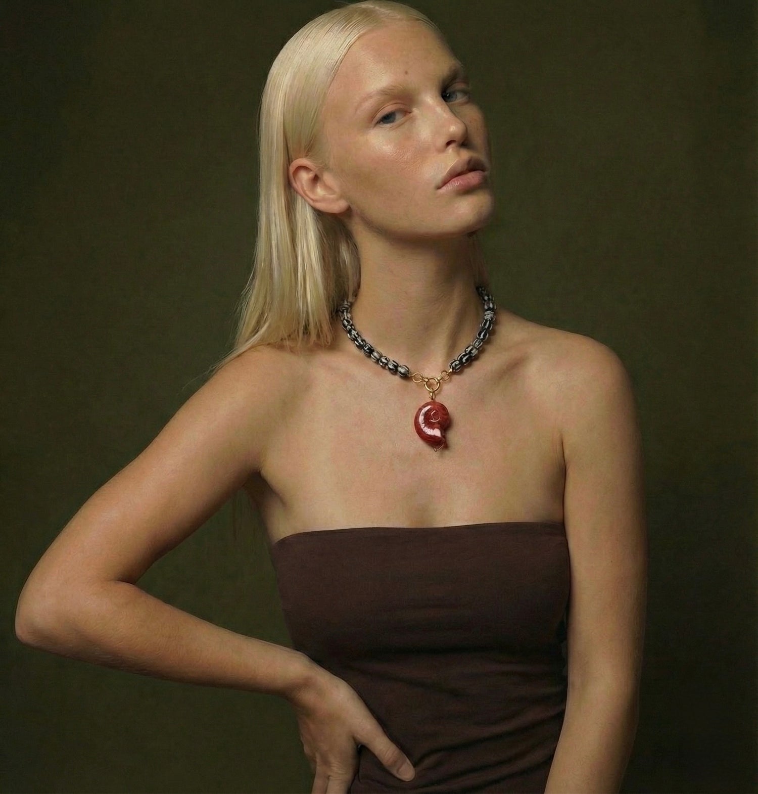 Colla Coralina + 2 Charms Removibles