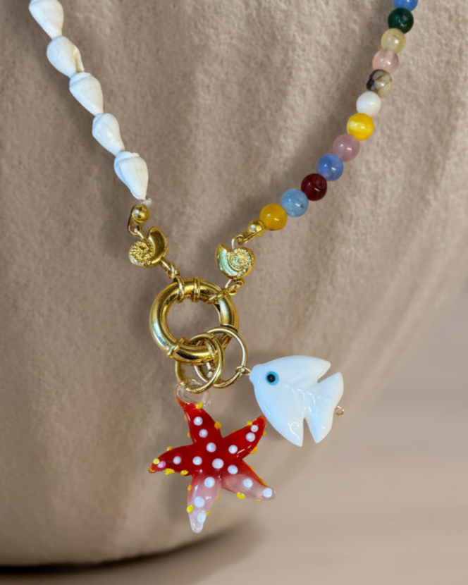 Collar Festival + 2 Charms Removibles