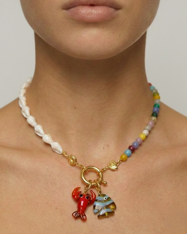 Collar Festival + 2 Charms Removibles