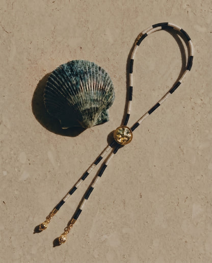 Riga Gold Necklace + Brooch