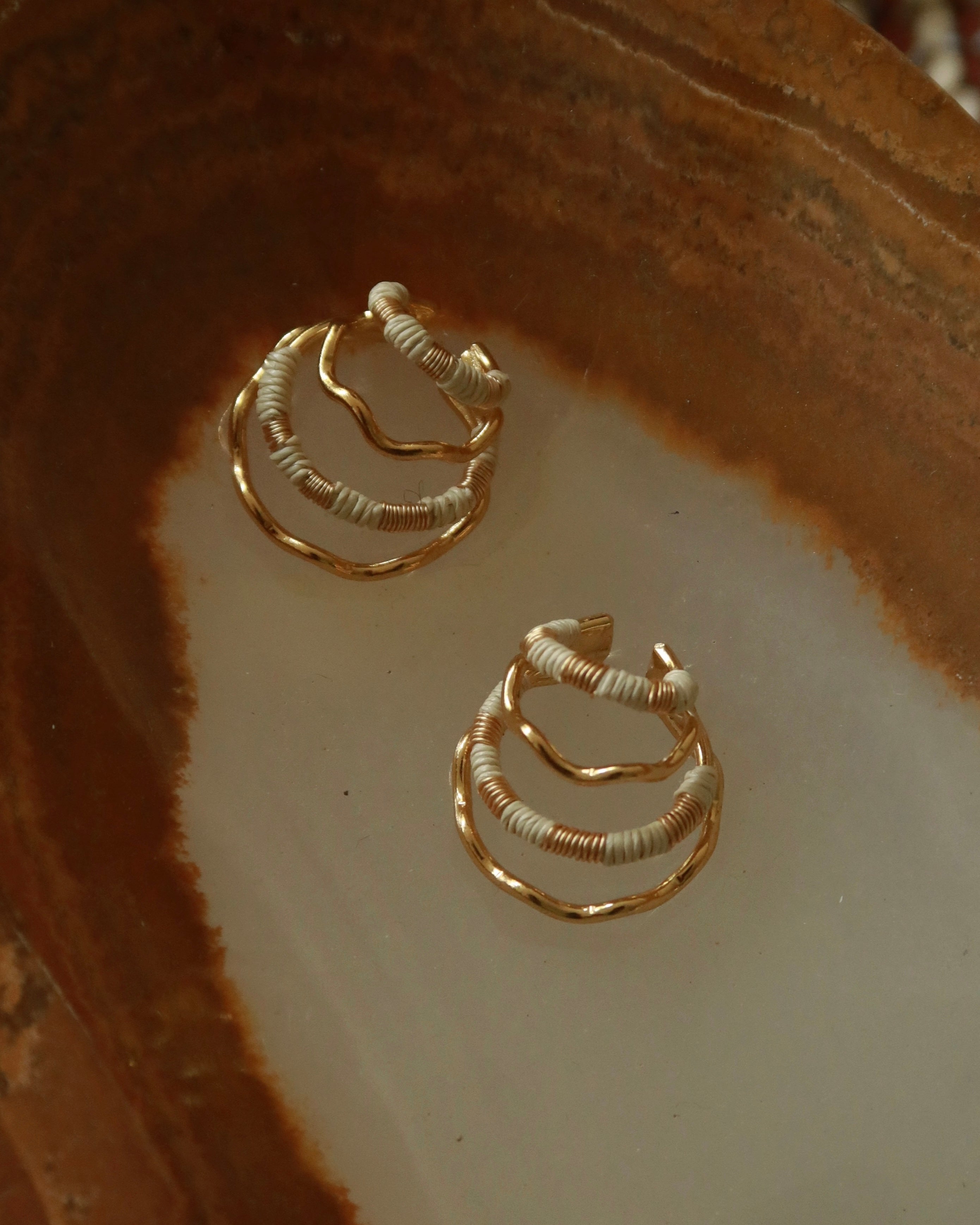 Orbe Earrings Gold (2 pieces)